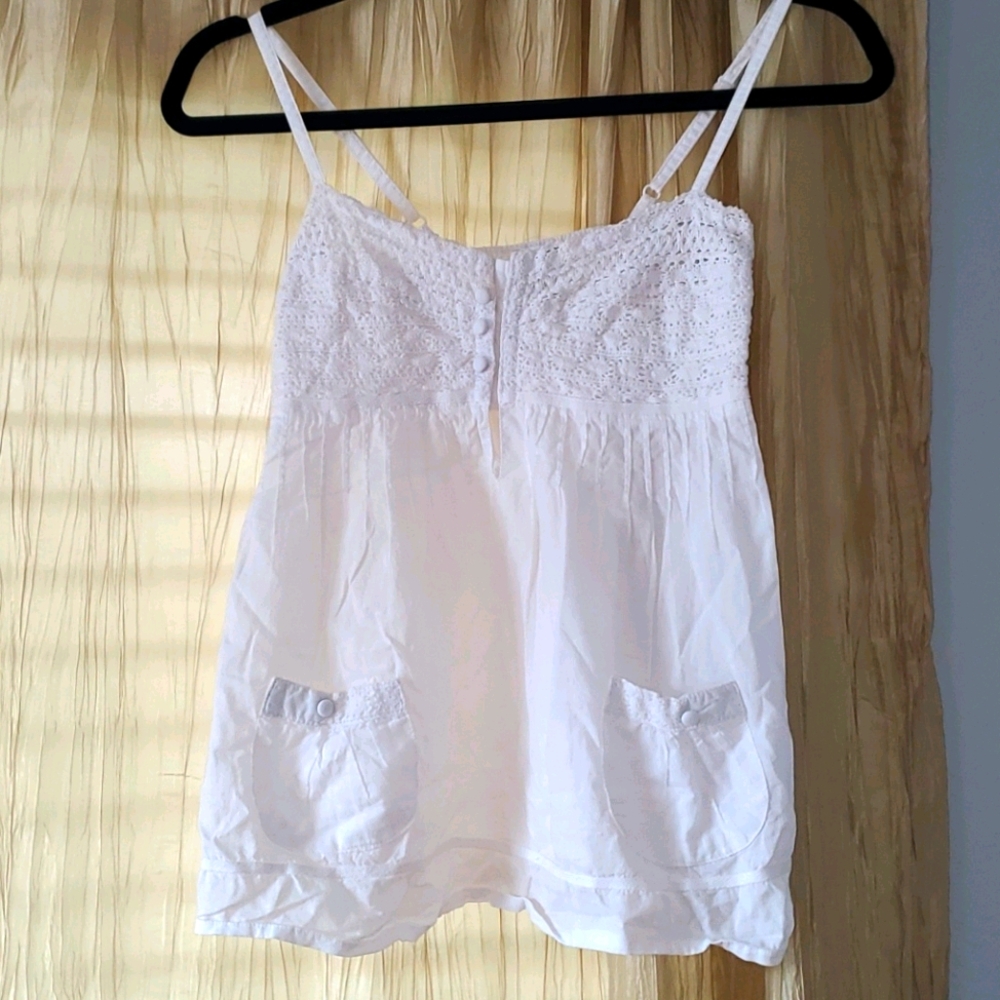 White Cotton Feminine Top